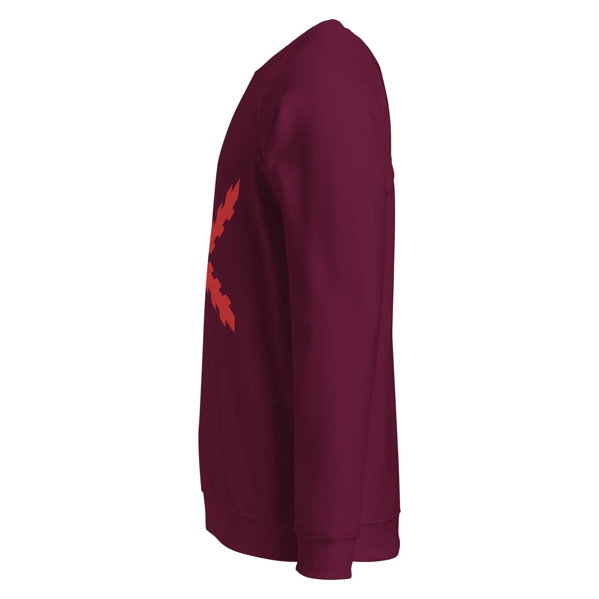 Comprar Sudadera orgánica raglán unisex Cruz de Borgoña La Flamenca de Borgoña Bandera España