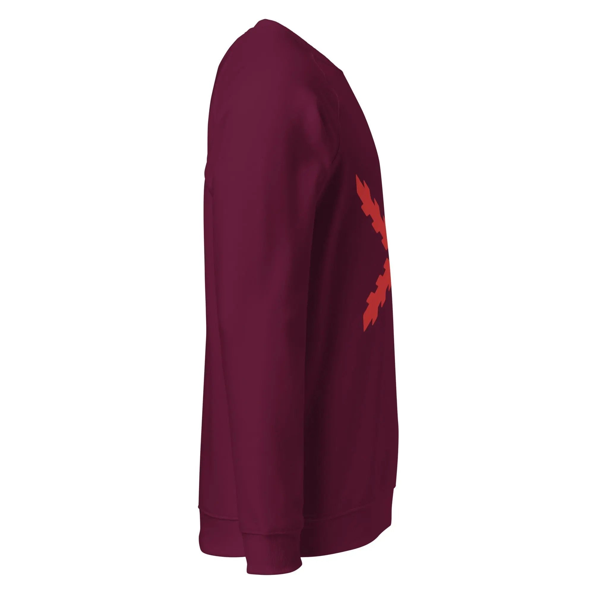 Comprar Sudadera orgánica raglán unisex Cruz de Borgoña La Flamenca de Borgoña Bandera España