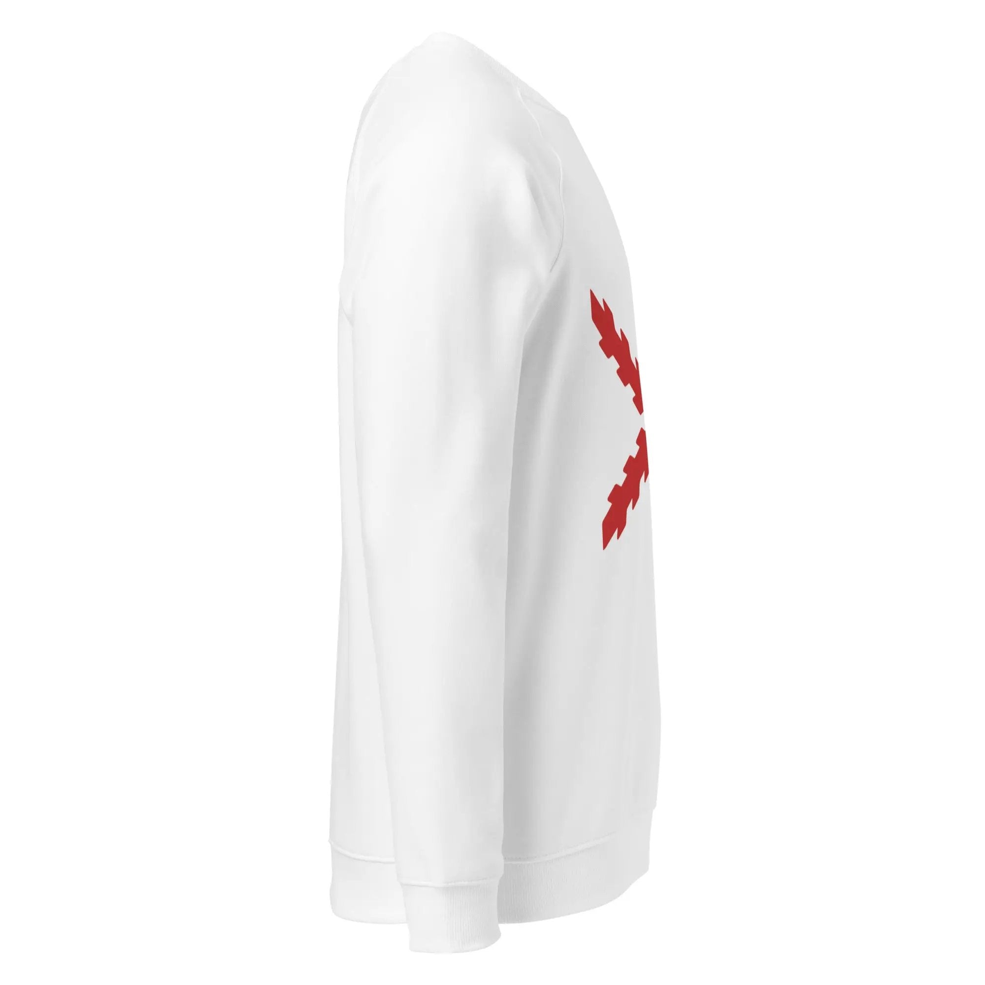 Comprar Sudadera orgánica raglán unisex Cruz de Borgoña La Flamenca de Borgoña Bandera España