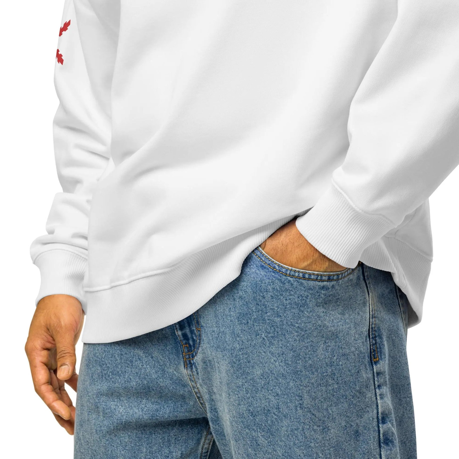 Comprar Sudadera oversize orgánica unisex "Tu regere imperio fluctus Hispane Memento" La Flamenca de Borgoña Bandera España