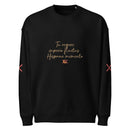 Comprar Sudadera oversize orgánica unisex "Tu regere imperio fluctus Hispane Memento" La Flamenca de Borgoña Bandera España