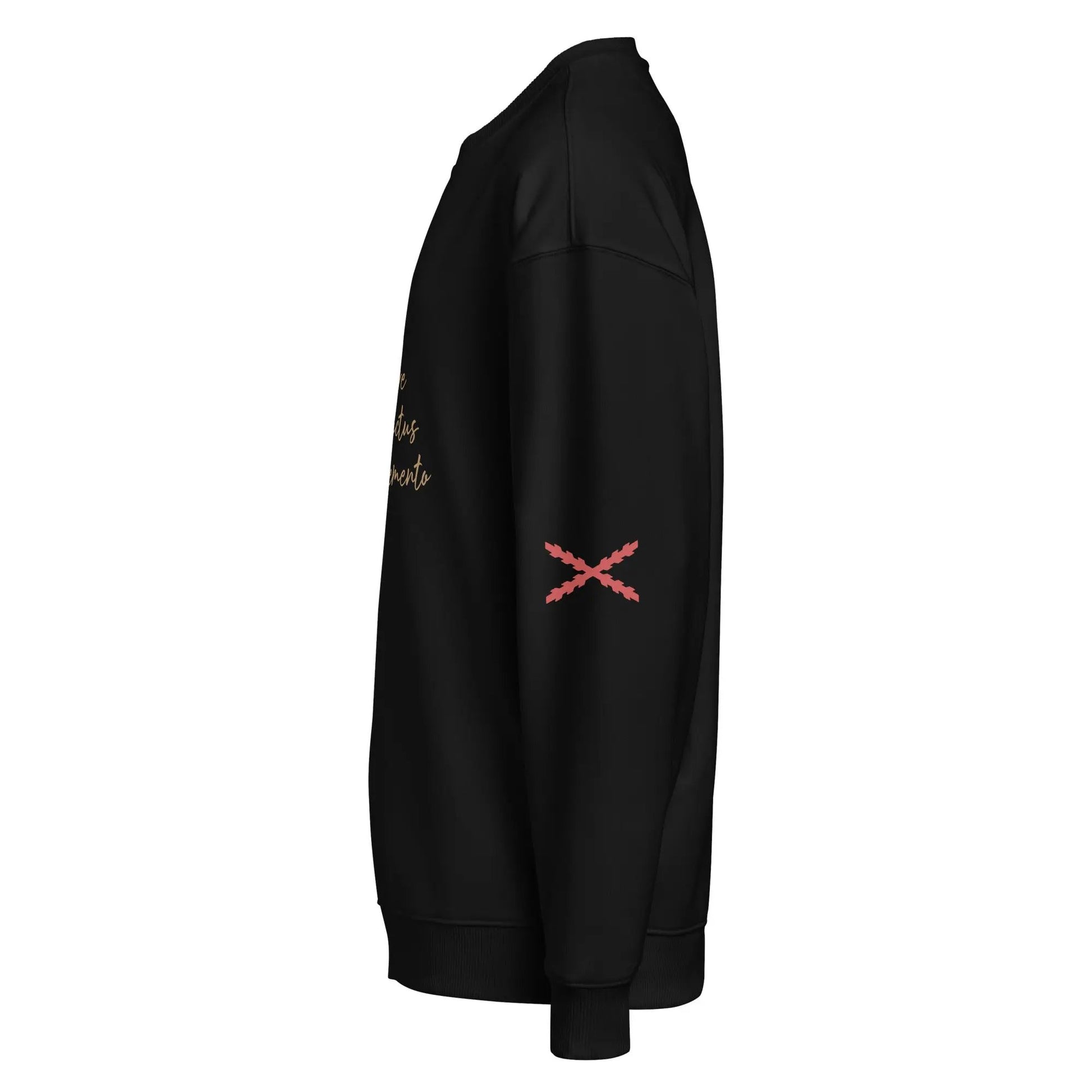 Comprar Sudadera oversize orgánica unisex "Tu regere imperio fluctus Hispane Memento" La Flamenca de Borgoña Bandera España