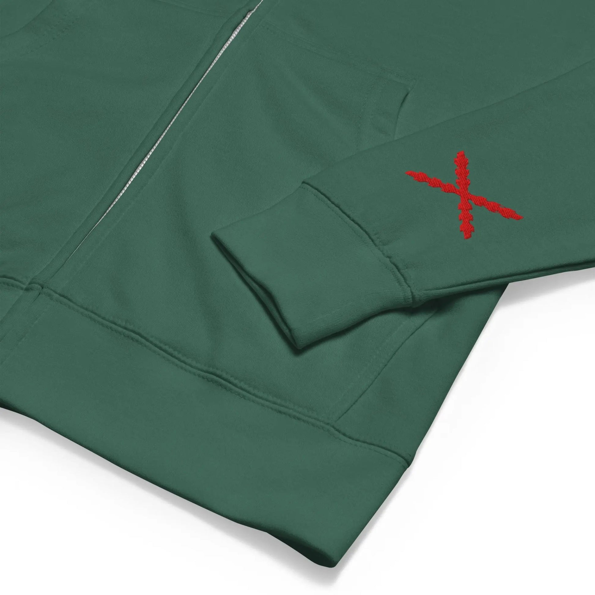 Comprar Sudadera polar con capucha y cremallera unisex Cruz de Borgoña La Flamenca de Borgoña Bandera España