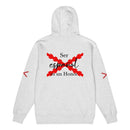 Comprar Sudadera premium con cremallera completa "Ser español es un Honor" La Flamenca de Borgoña Bandera España