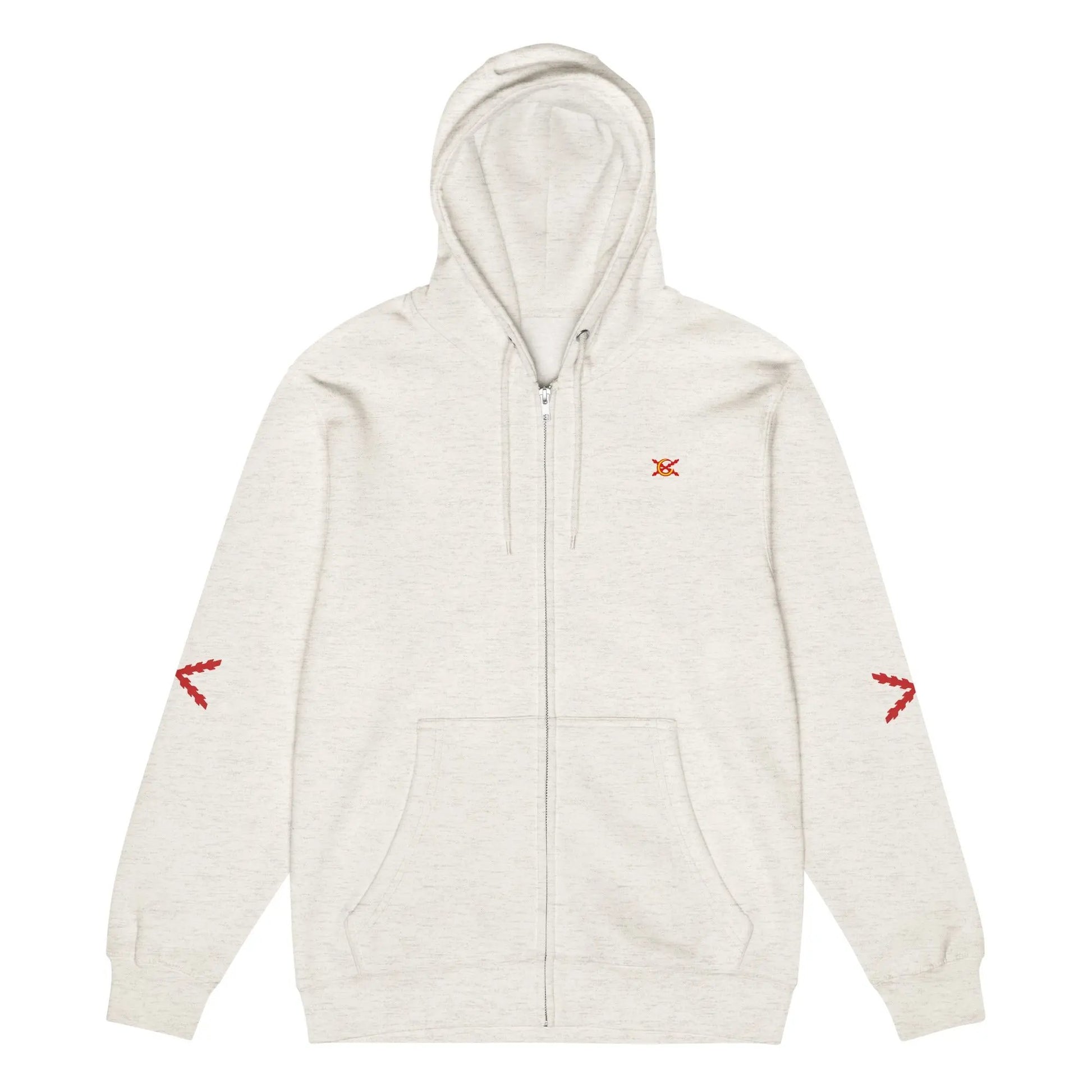 Comprar Sudadera premium con cremallera completa "Ser español es un Honor" La Flamenca de Borgoña Bandera España