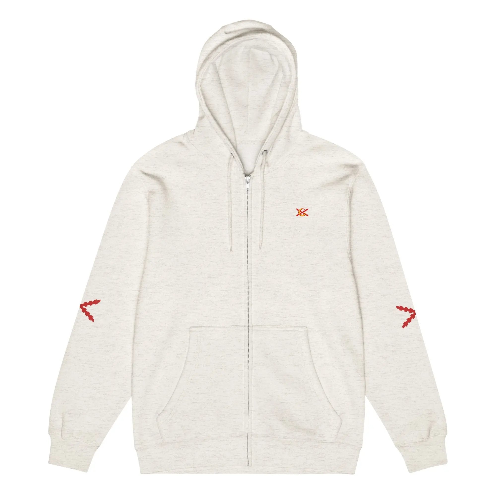 Comprar Sudadera premium con cremallera completa "Ser español es un Honor" La Flamenca de Borgoña Bandera España