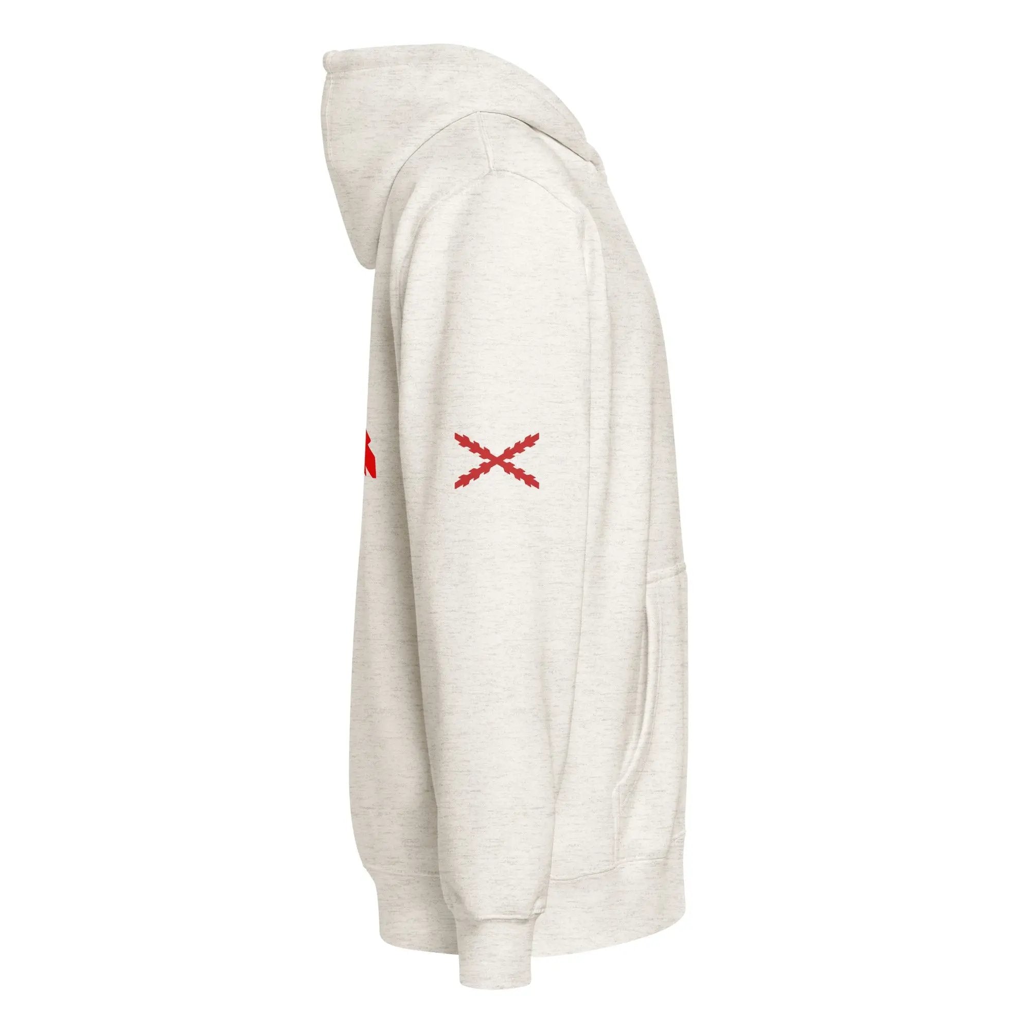 Comprar Sudadera premium con cremallera completa "Ser español es un Honor" La Flamenca de Borgoña Bandera España