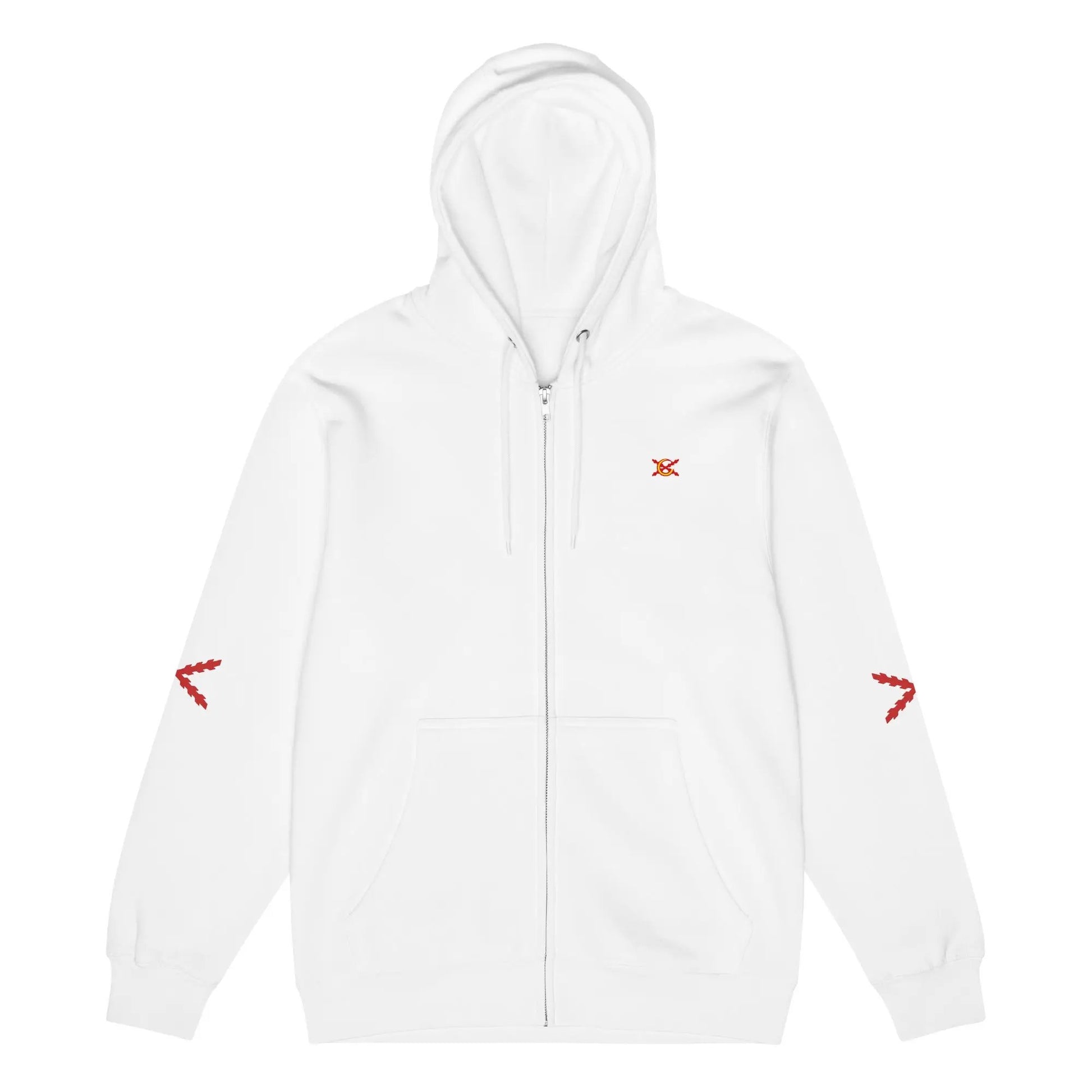 Comprar Sudadera premium con cremallera completa "Ser español es un Honor" La Flamenca de Borgoña Bandera España