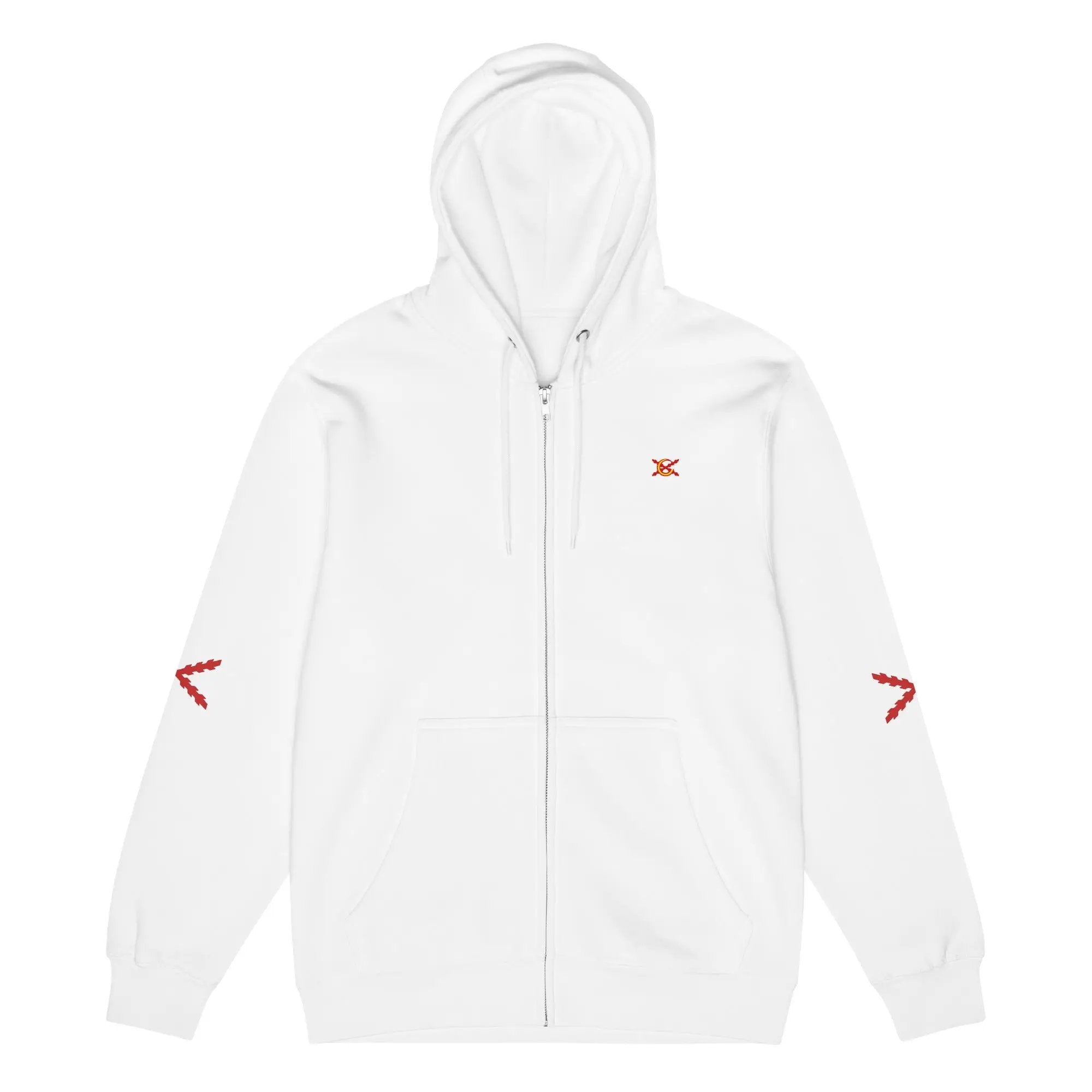 Comprar Sudadera premium con cremallera completa "Ser español es un Honor" La Flamenca de Borgoña Bandera España