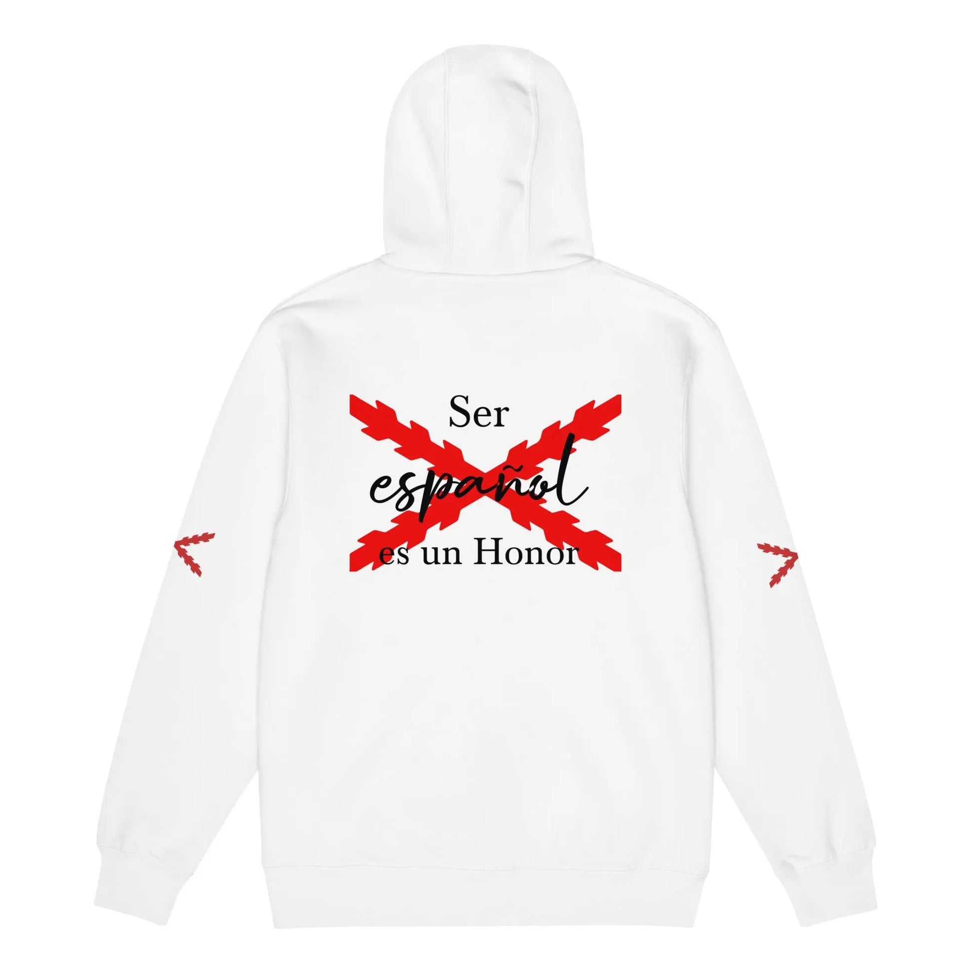 Comprar Sudadera premium con cremallera completa "Ser español es un Honor" La Flamenca de Borgoña Bandera España