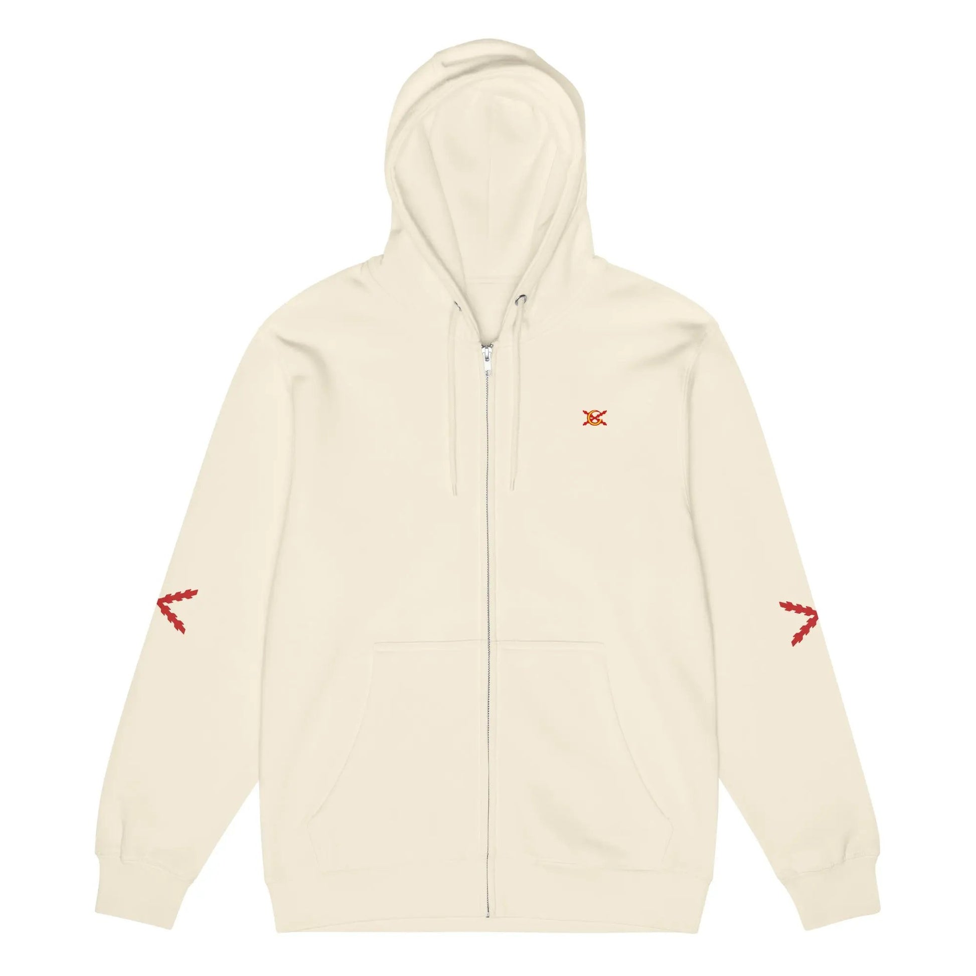 Comprar Sudadera premium con cremallera completa "Ser español es un Honor" La Flamenca de Borgoña Bandera España