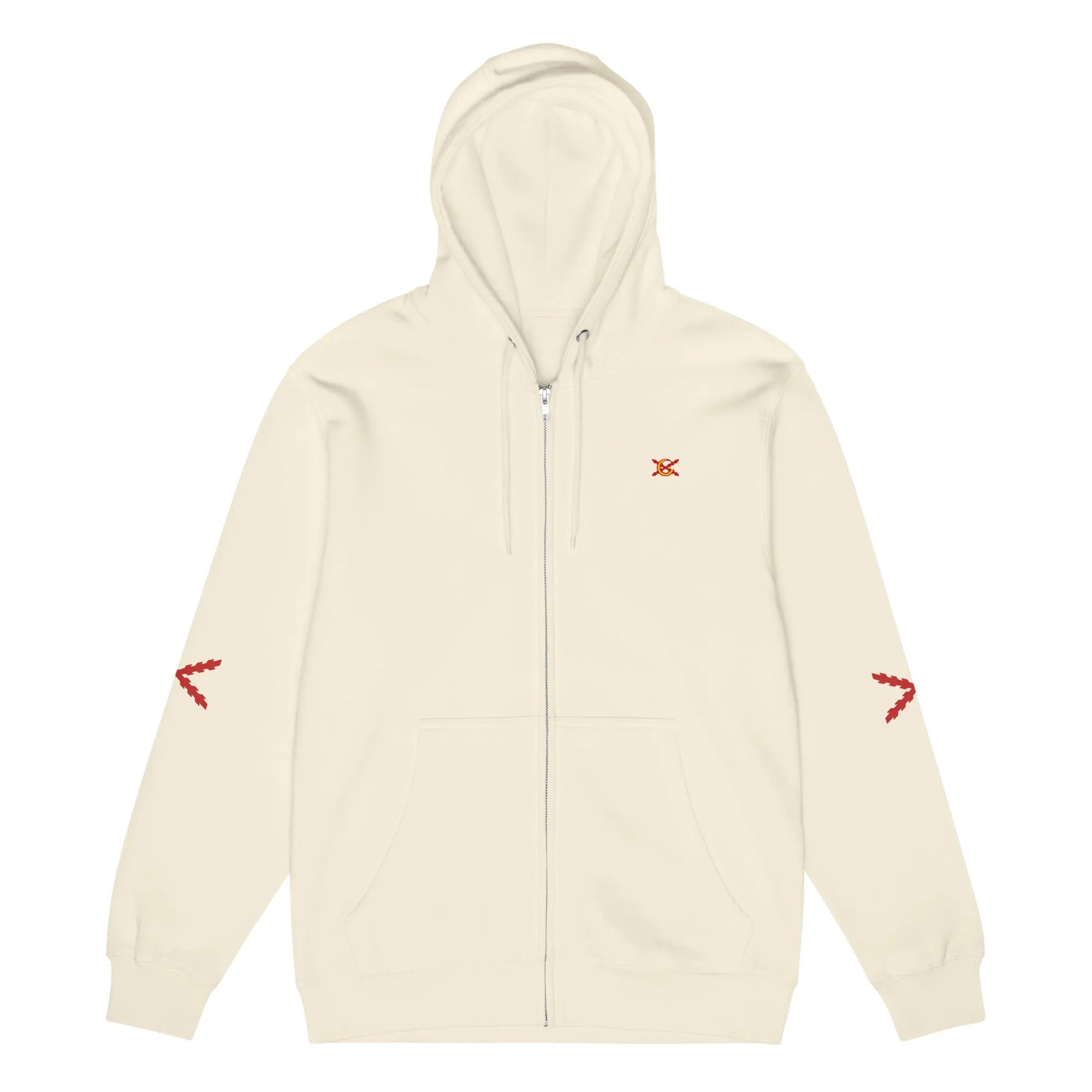 Comprar Sudadera premium con cremallera completa "Ser español es un Honor" La Flamenca de Borgoña Bandera España