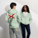 Comprar Sudadera premium con cremallera completa "Ser español es un Honor" La Flamenca de Borgoña Bandera España