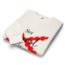 Comprar Sudadera premium unisex de cuello redondo "Ser español de Honor" La Flamenca de Borgoña Bandera España