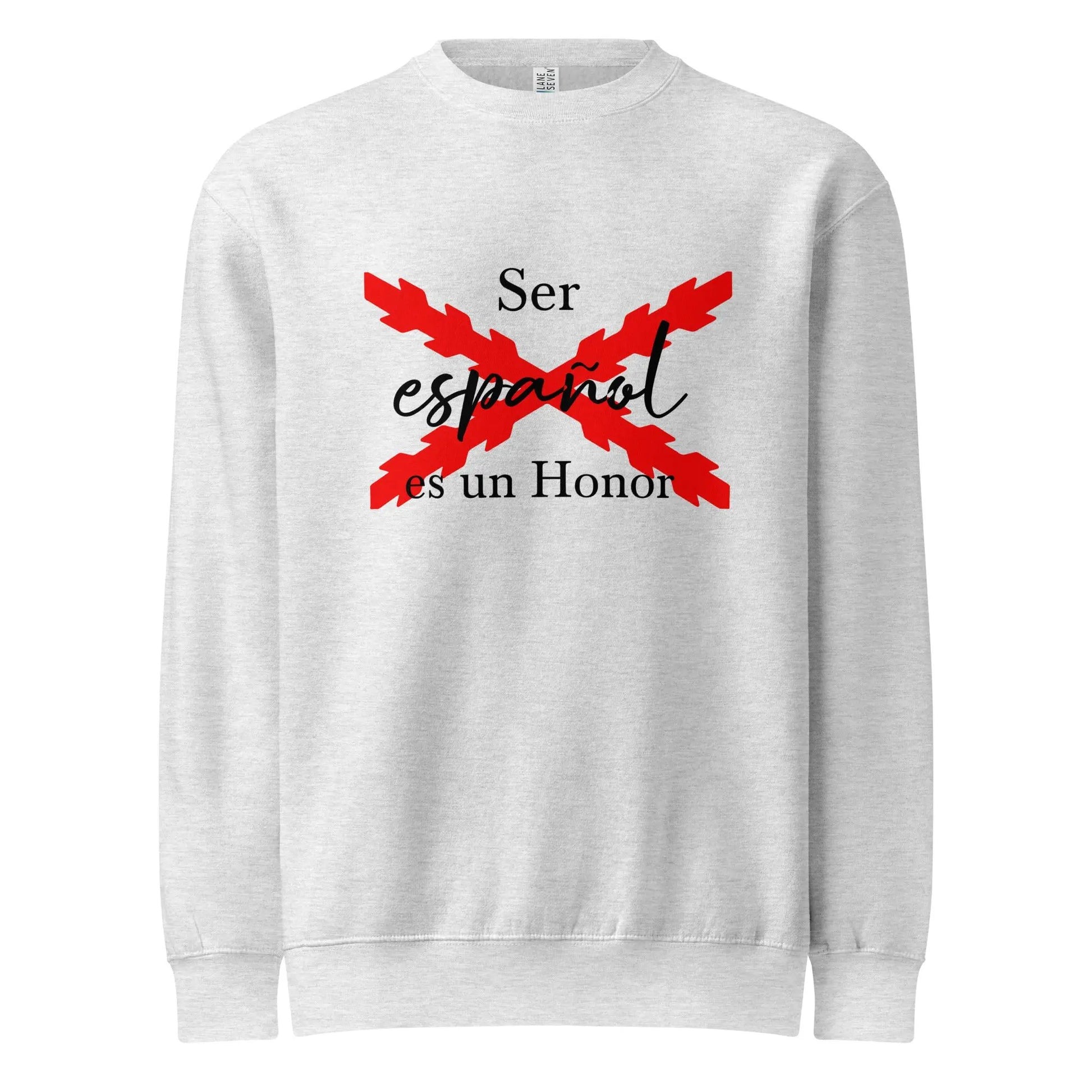 Comprar Sudadera premium unisex de cuello redondo "Ser español de Honor" La Flamenca de Borgoña Bandera España