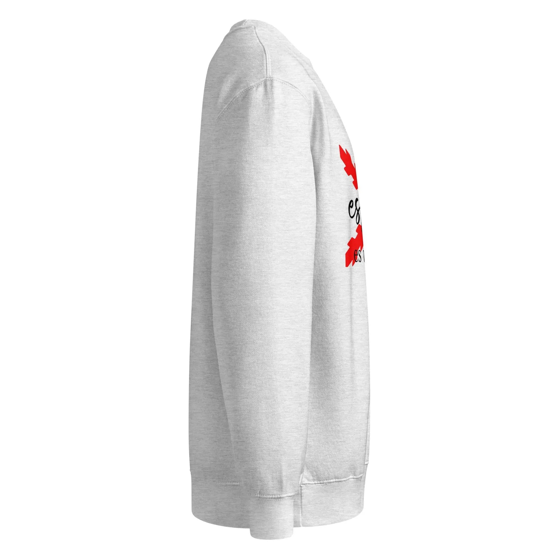 Comprar Sudadera premium unisex de cuello redondo "Ser español de Honor" La Flamenca de Borgoña Bandera España