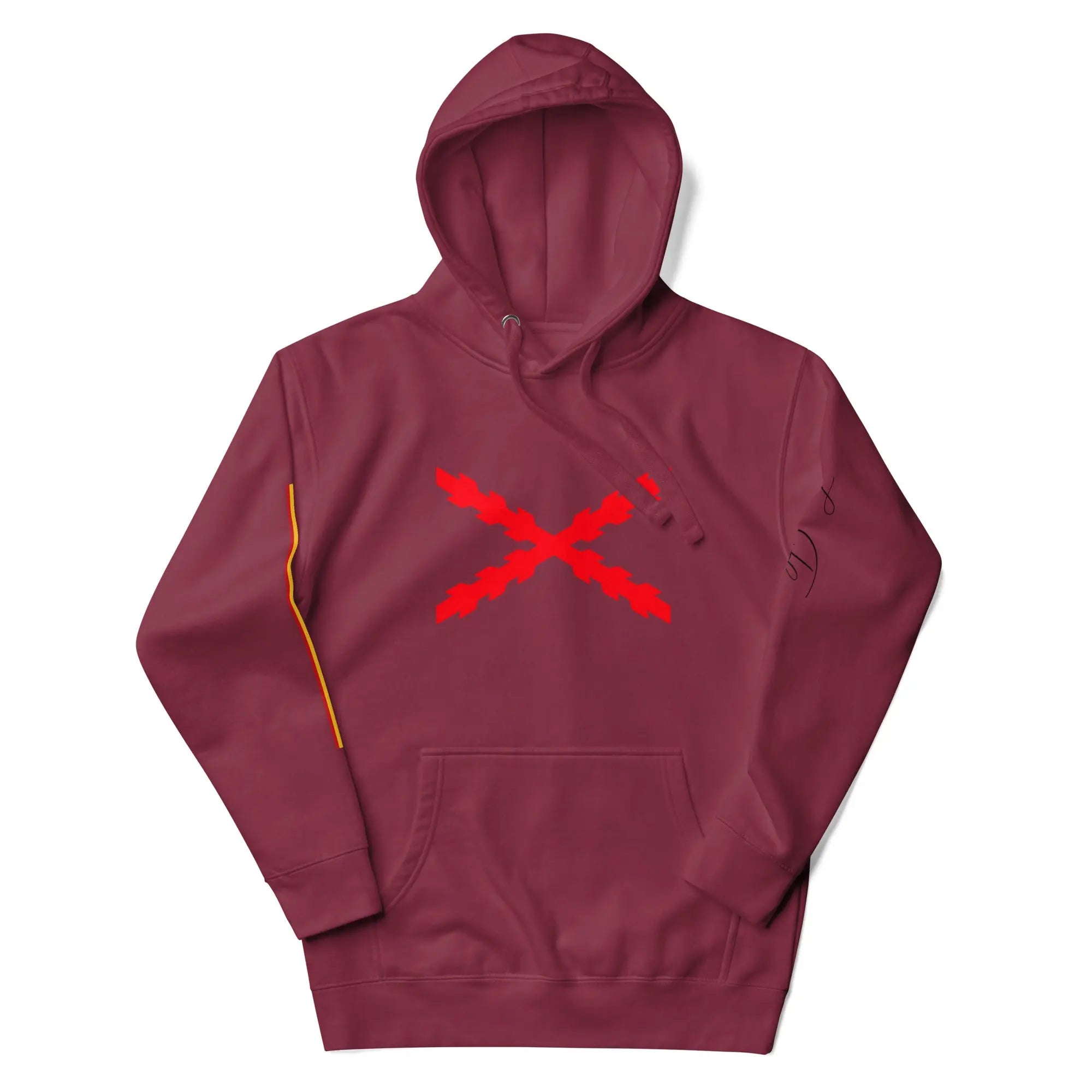 Comprar Sudadera unisex Tu Regere Imperio Fluctus Hispane Memento con capucha Bandera España La Flamenca de Borgoña Patricia Muñoz VOX