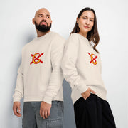 Comprar Sudadera unisex de cuello redondo relax La Flamenca de Borgoña La Flamenca de Borgoña Bandera España