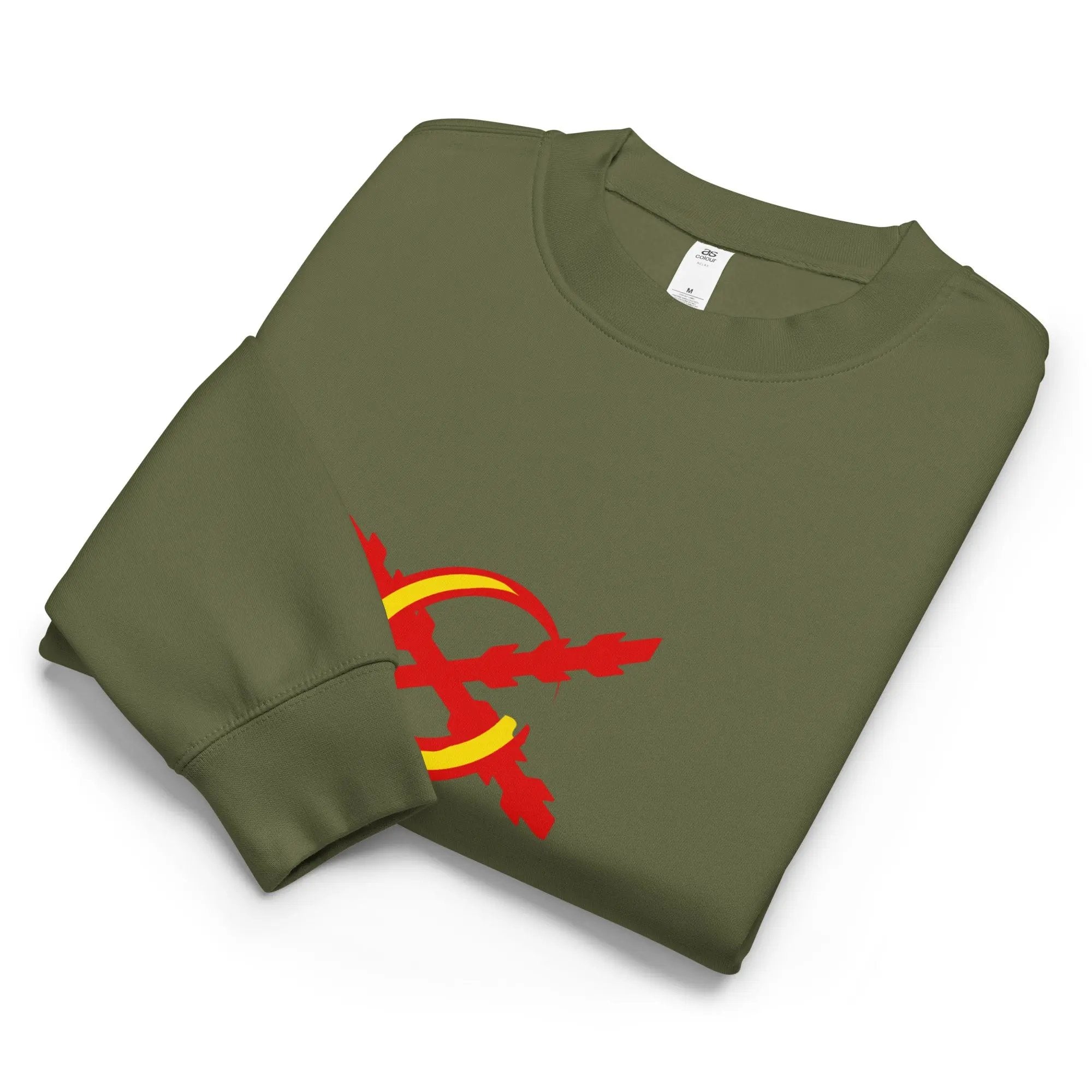 Comprar Sudadera unisex de cuello redondo relax La Flamenca de Borgoña La Flamenca de Borgoña Bandera España