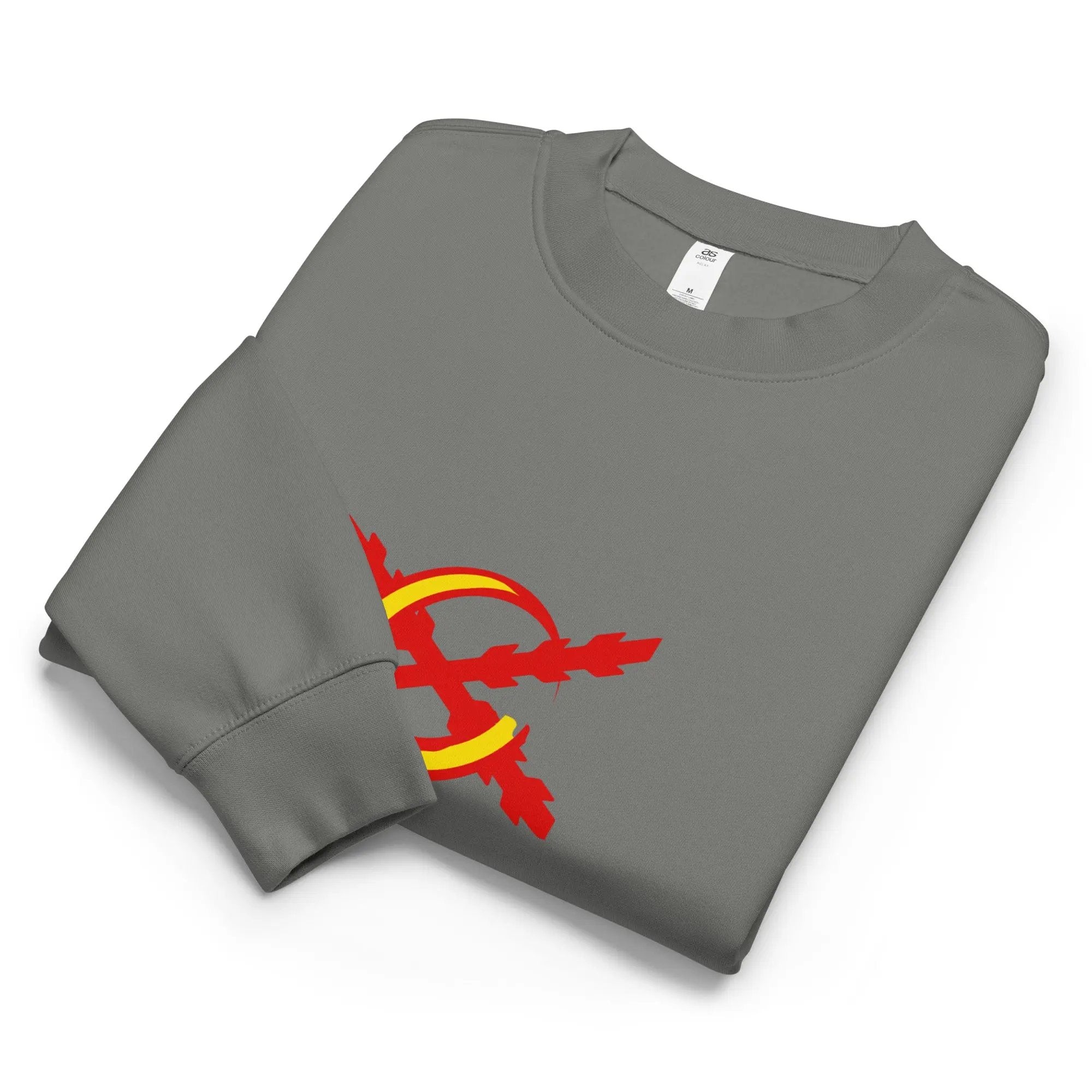 Comprar Sudadera unisex de cuello redondo relax La Flamenca de Borgoña La Flamenca de Borgoña Bandera España