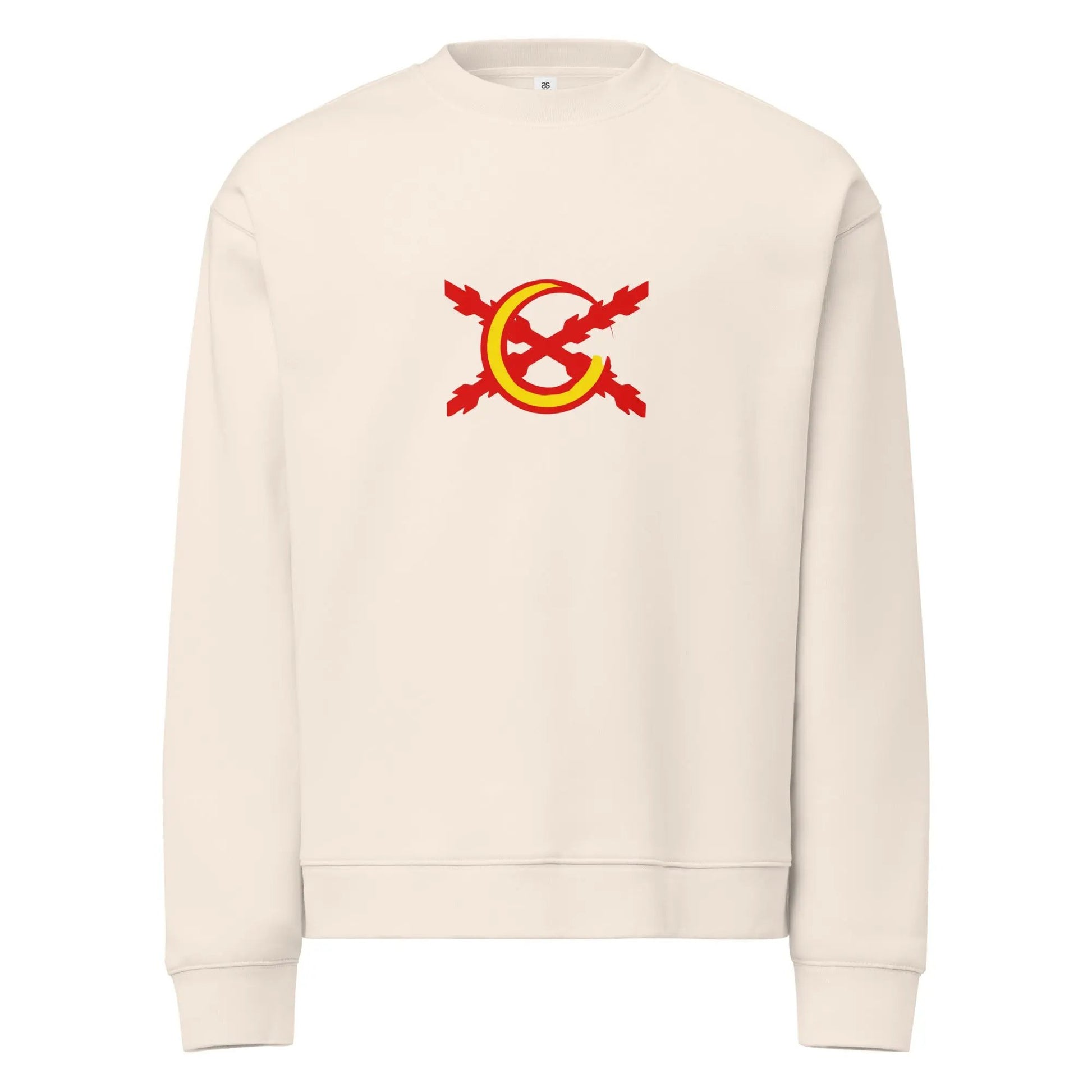 Comprar Sudadera unisex de cuello redondo relax La Flamenca de Borgoña La Flamenca de Borgoña Bandera España