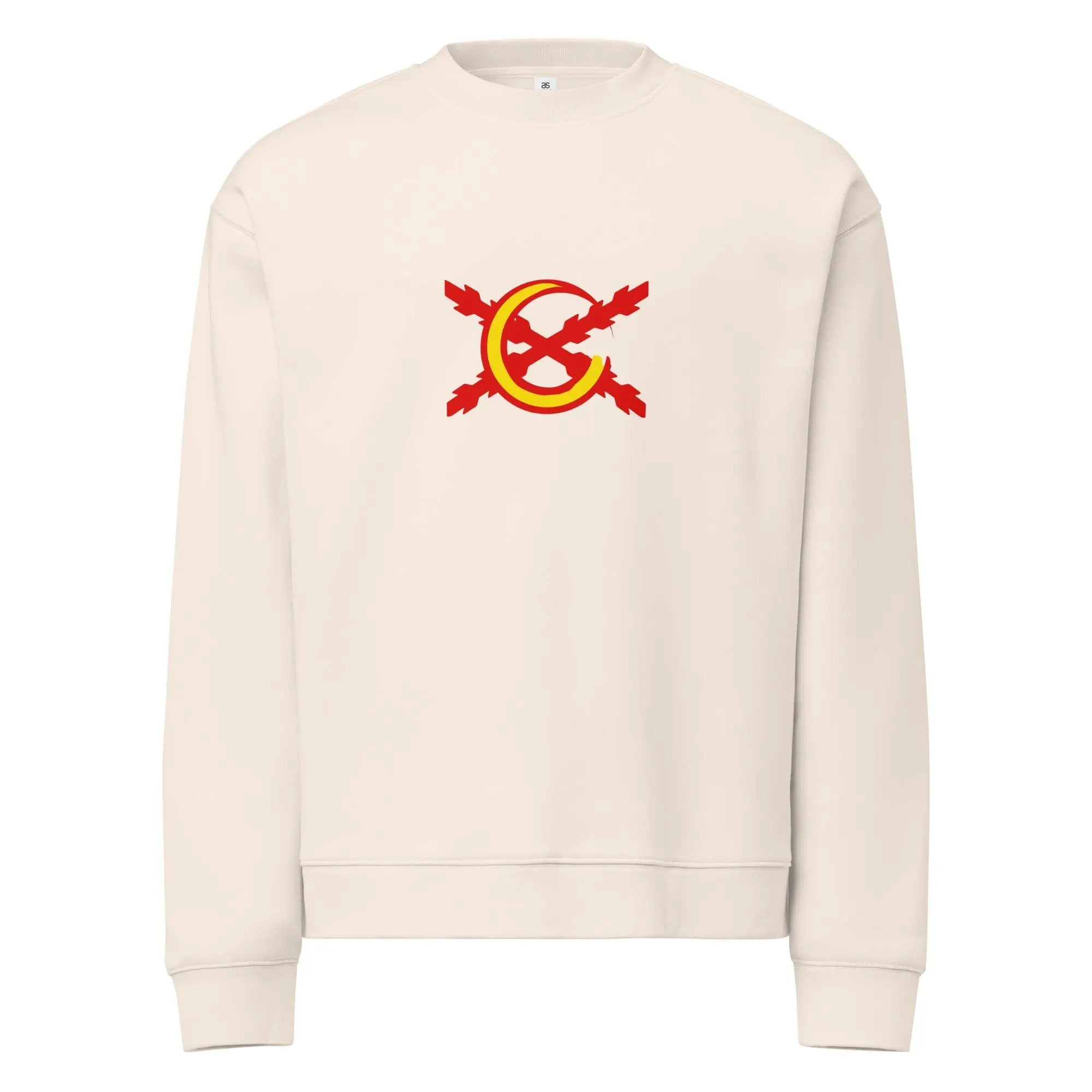 Comprar Sudadera unisex de cuello redondo relax La Flamenca de Borgoña La Flamenca de Borgoña Bandera España