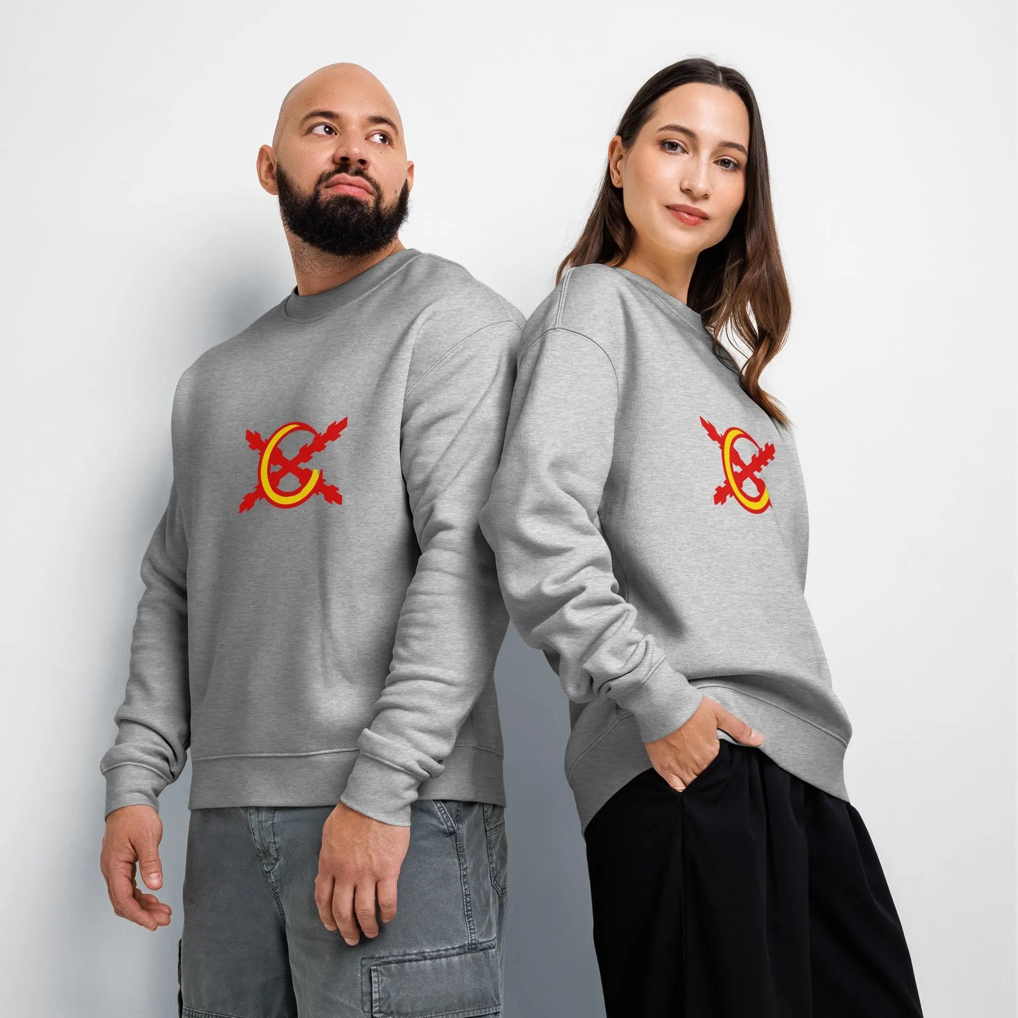 Comprar Sudadera unisex de cuello redondo relax La Flamenca de Borgoña La Flamenca de Borgoña Bandera España