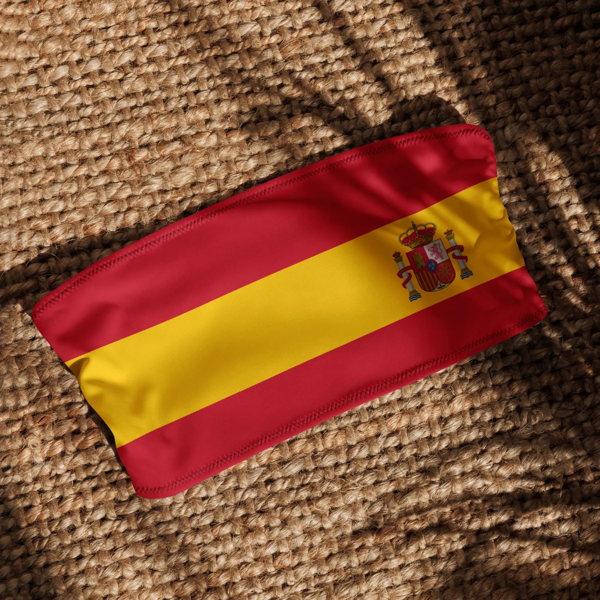 Comprar Sujetador de bikini bandeau reciclado Bandera España La Flamenca de Borgoña Bandera España