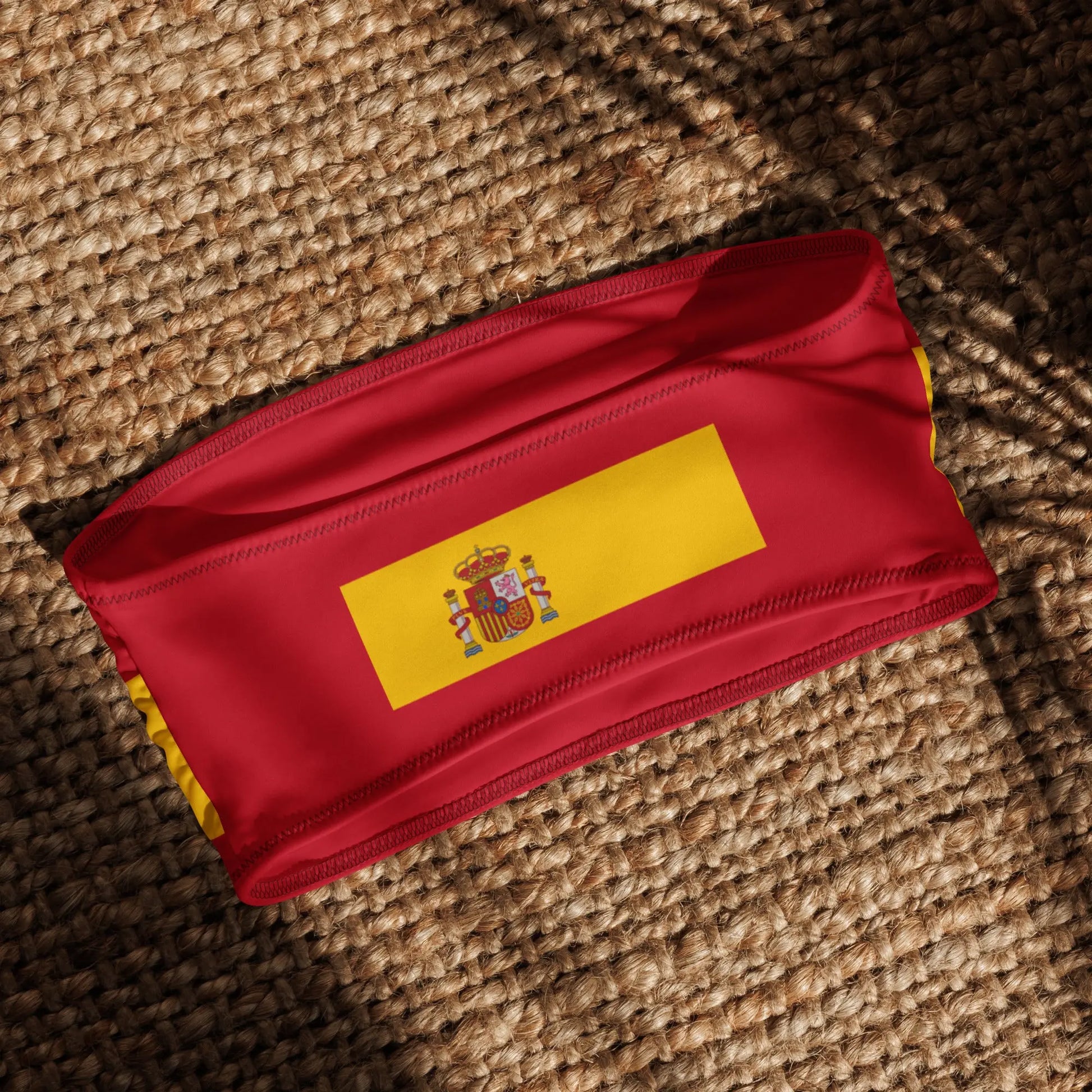 Comprar Sujetador de bikini bandeau reciclado Bandera España La Flamenca de Borgoña Bandera España