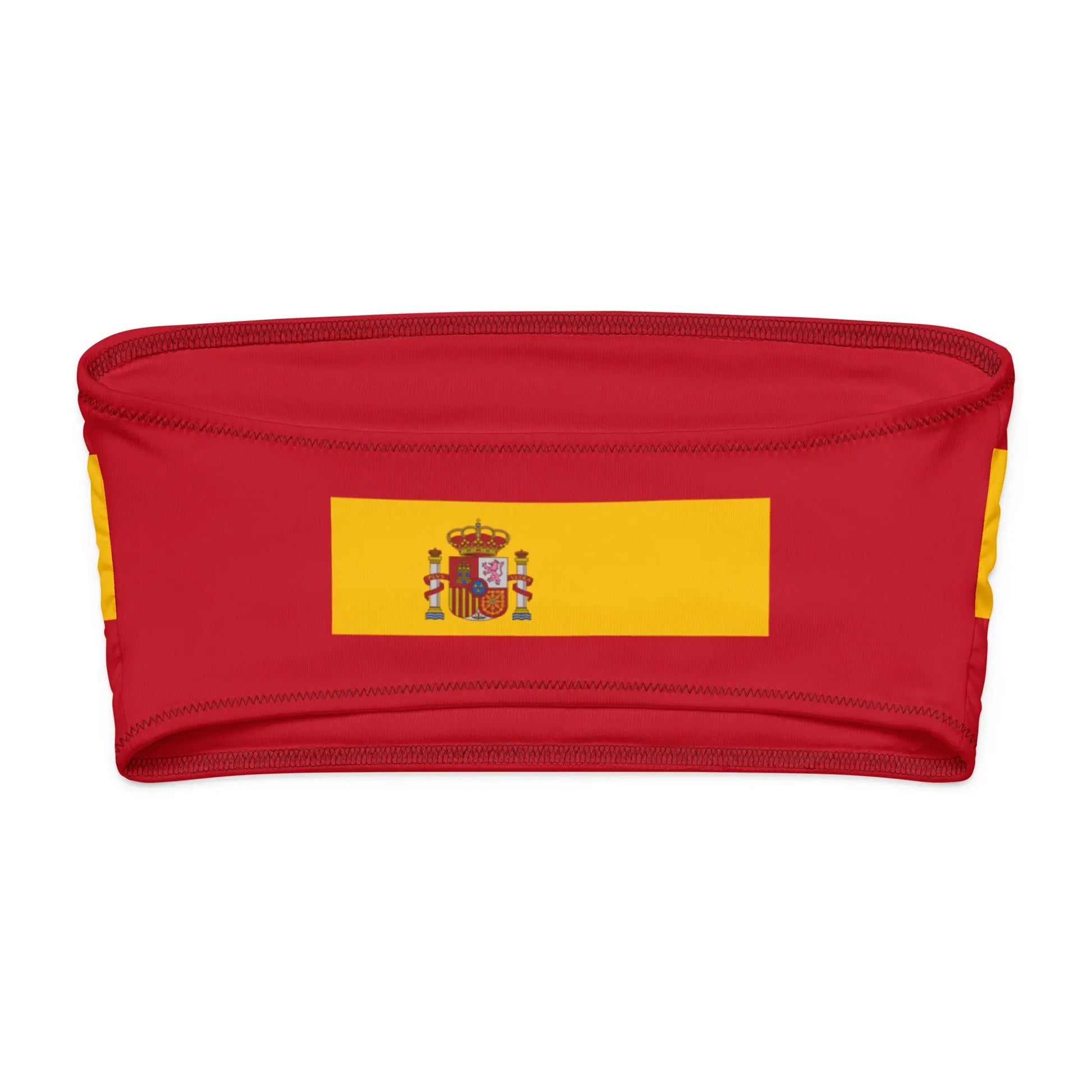 Comprar Sujetador de bikini bandeau reciclado Bandera España La Flamenca de Borgoña Bandera España