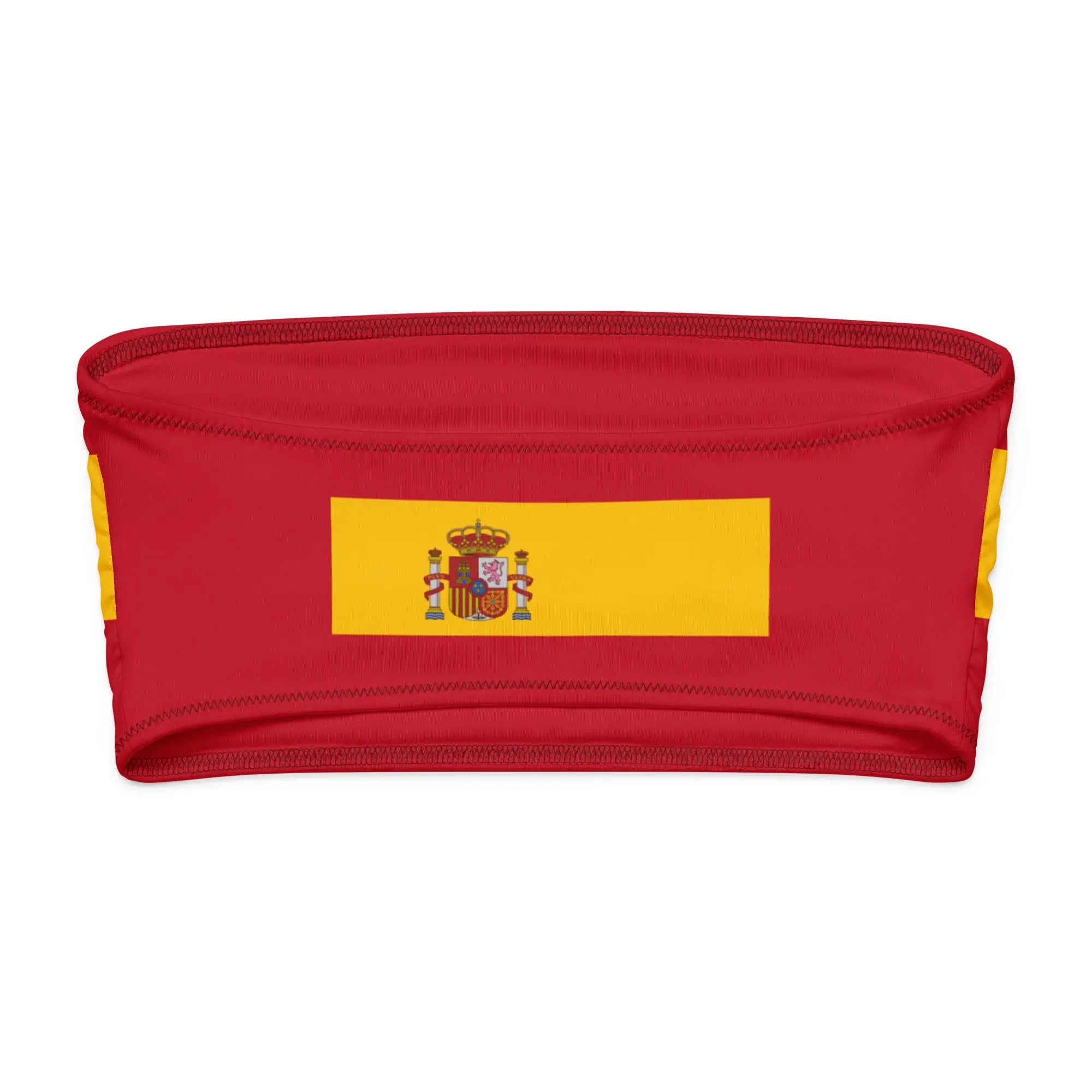 Comprar Sujetador de bikini bandeau reciclado Bandera España La Flamenca de Borgoña Bandera España
