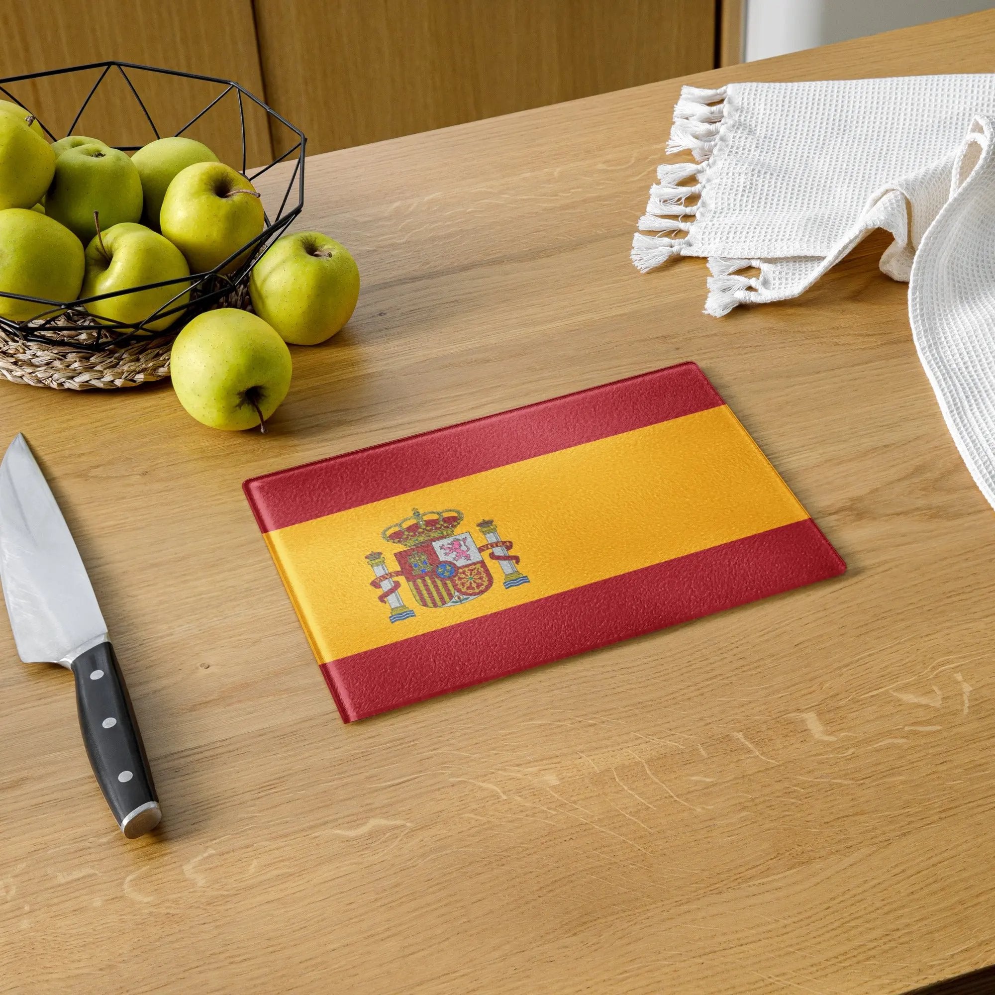 Comprar Tabla de cortar de vidrio Bandera de España La Flamenca de Borgoña Bandera España