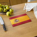 Comprar Tabla de cortar de vidrio Bandera de España La Flamenca de Borgoña Bandera España