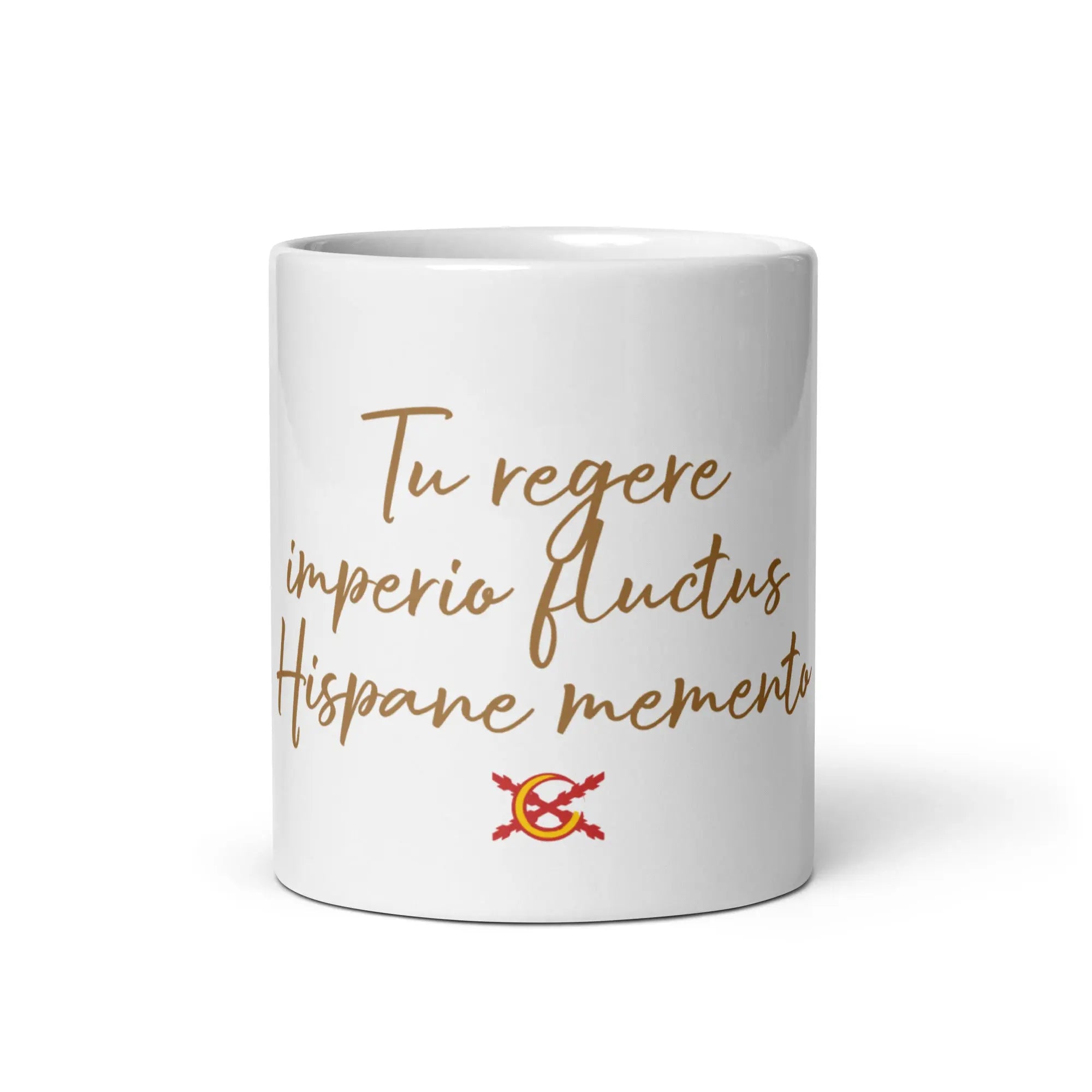 Comprar Taza Tu Regere Imperio Fluctus Hispane Memento Bandera España La Flamenca de Borgoña Patricia Muñoz VOX