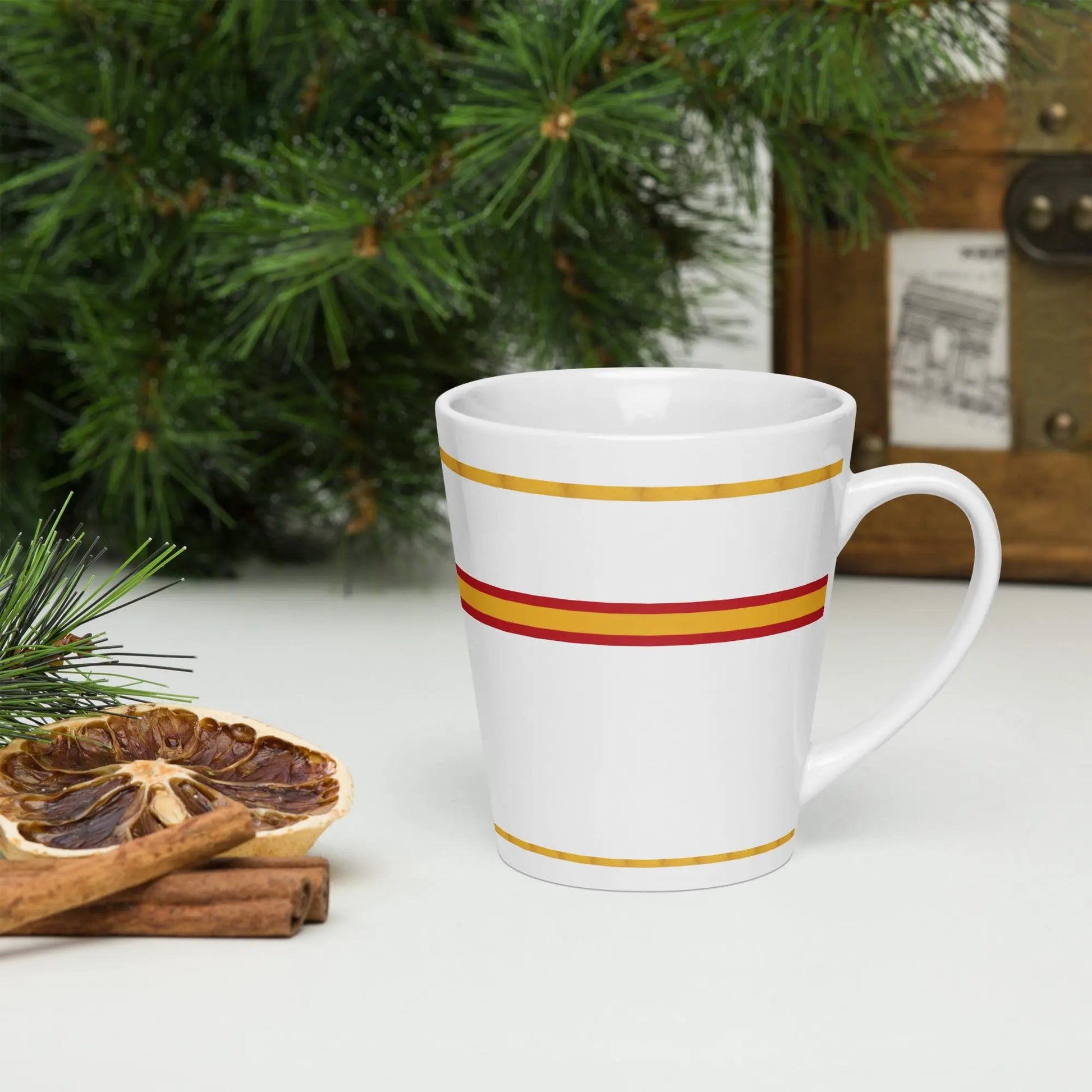 Comprar Taza de café Bandera de España detalle dorado La Flamenca de Borgoña Bandera España