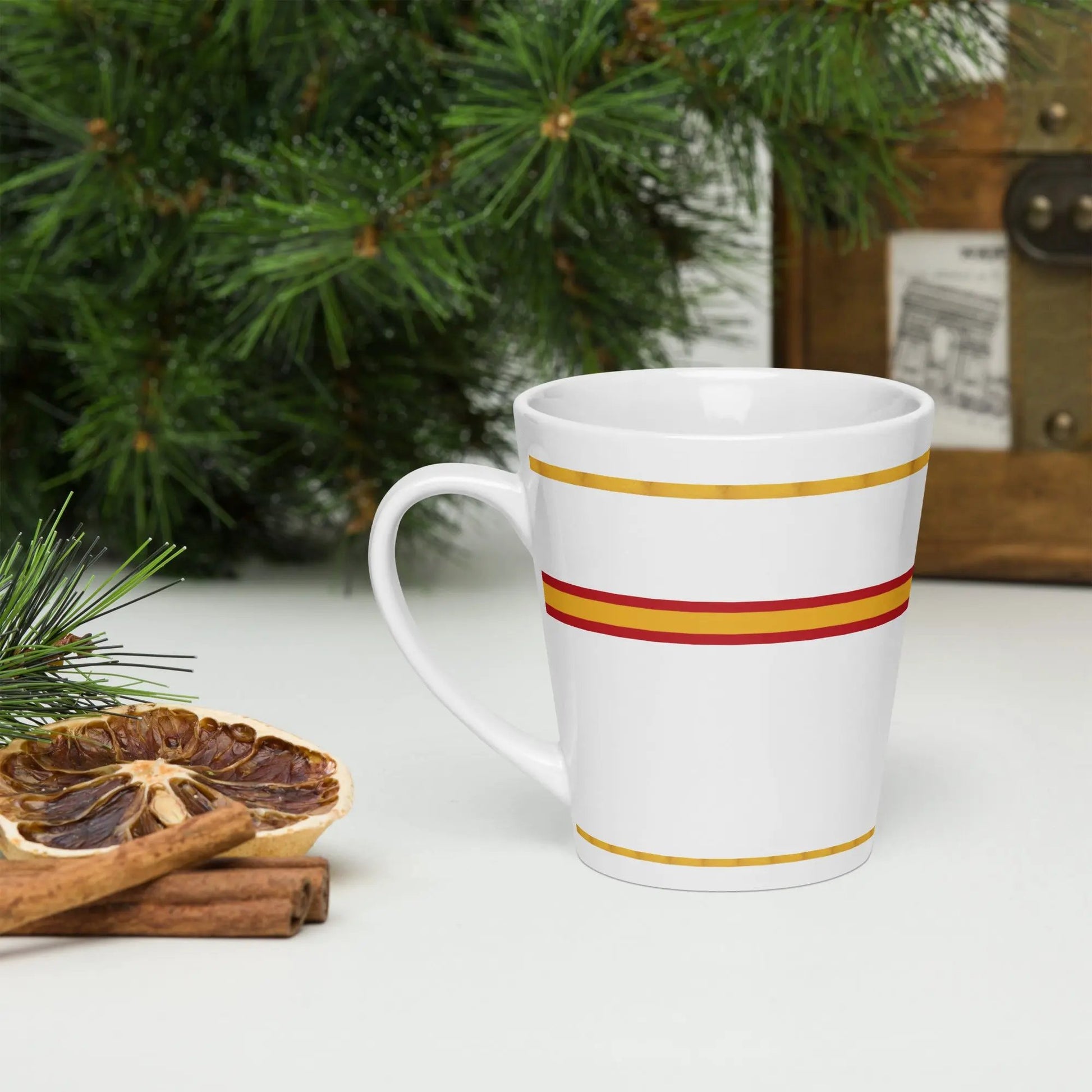 Comprar Taza de café Bandera de España detalle dorado La Flamenca de Borgoña Bandera España