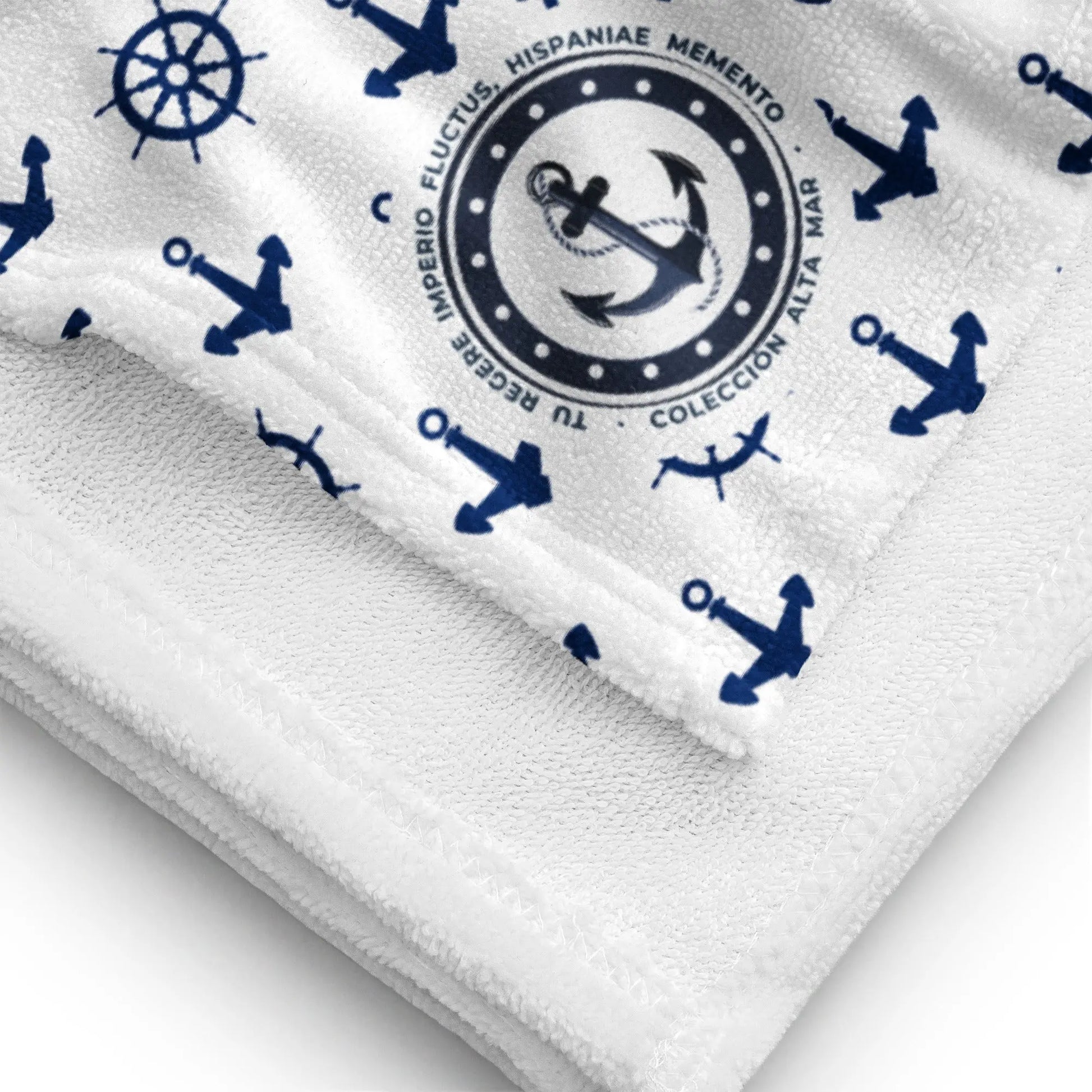 Comprar Toalla Anclas - Colección Alta Mar II Bandera España La Flamenca de Borgoña Patricia Muñoz VOX