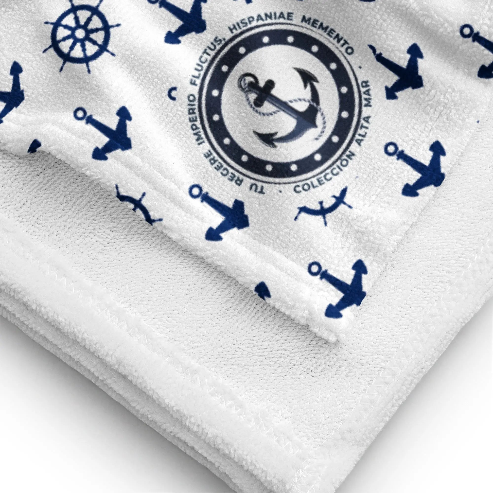 Comprar Toalla Anclas - Colección Alta Mar II Bandera España La Flamenca de Borgoña Patricia Muñoz VOX