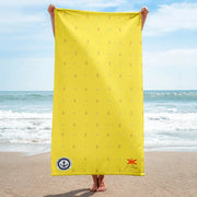 Comprar Toalla amarillo anclas amarillas - Colección Alta Mar XI La Flamenca de Borgoña, Bandera de España, Cruz de Borgoña, Patricia Muñoz, VOX, Santiago Abascal