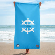 Comprar Toalla azul - Colección Alta Mar VI La Flamenca de Borgoña, Bandera de España, Cruz de Borgoña, Patricia Muñoz, VOX, Santiago Abascal