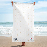 Comprar Toalla blanca anclas amarillas - Colección Alta Mar iX La Flamenca de Borgoña, Bandera de España, Cruz de Borgoña, Patricia Muñoz, VOX, Santiago Abascal