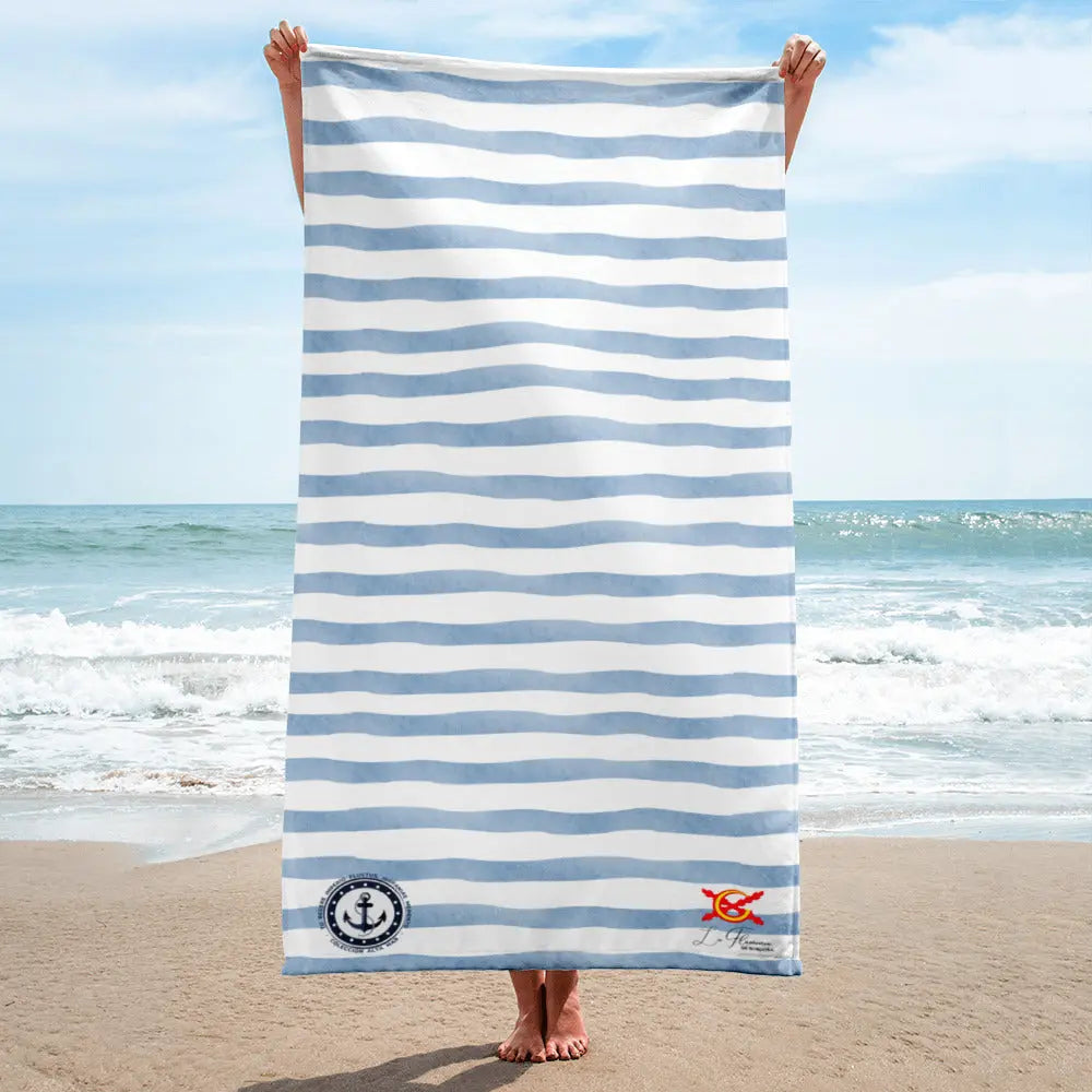 Comprar Toalla rayas Marineras - Colección Alta Mar III Bandera España La Flamenca de Borgoña Patricia Muñoz VOX