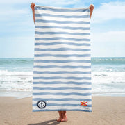 Comprar Toalla rayas Marineras - Colección Alta Mar III Bandera España La Flamenca de Borgoña Patricia Muñoz VOX