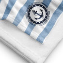 Comprar Toalla rayas Marineras Colección Alta Mar III La Flamenca de Borgoña, Bandera de España, Cruz de Borgoña, Patricia Muñoz, VOX, Santiago Abascal