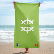 Comprar Toalla verde - Colección Alta Mar VIII La Flamenca de Borgoña, Bandera de España, Cruz de Borgoña, Patricia Muñoz, VOX, Santiago Abascal