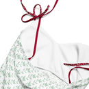 Comprar Vestido midi con tirantes ajustables Blanco y verde La Flamenca de Borgoña Bandera España