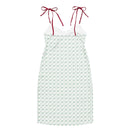 Comprar Vestido midi con tirantes ajustables Blanco y verde La Flamenca de Borgoña Bandera España