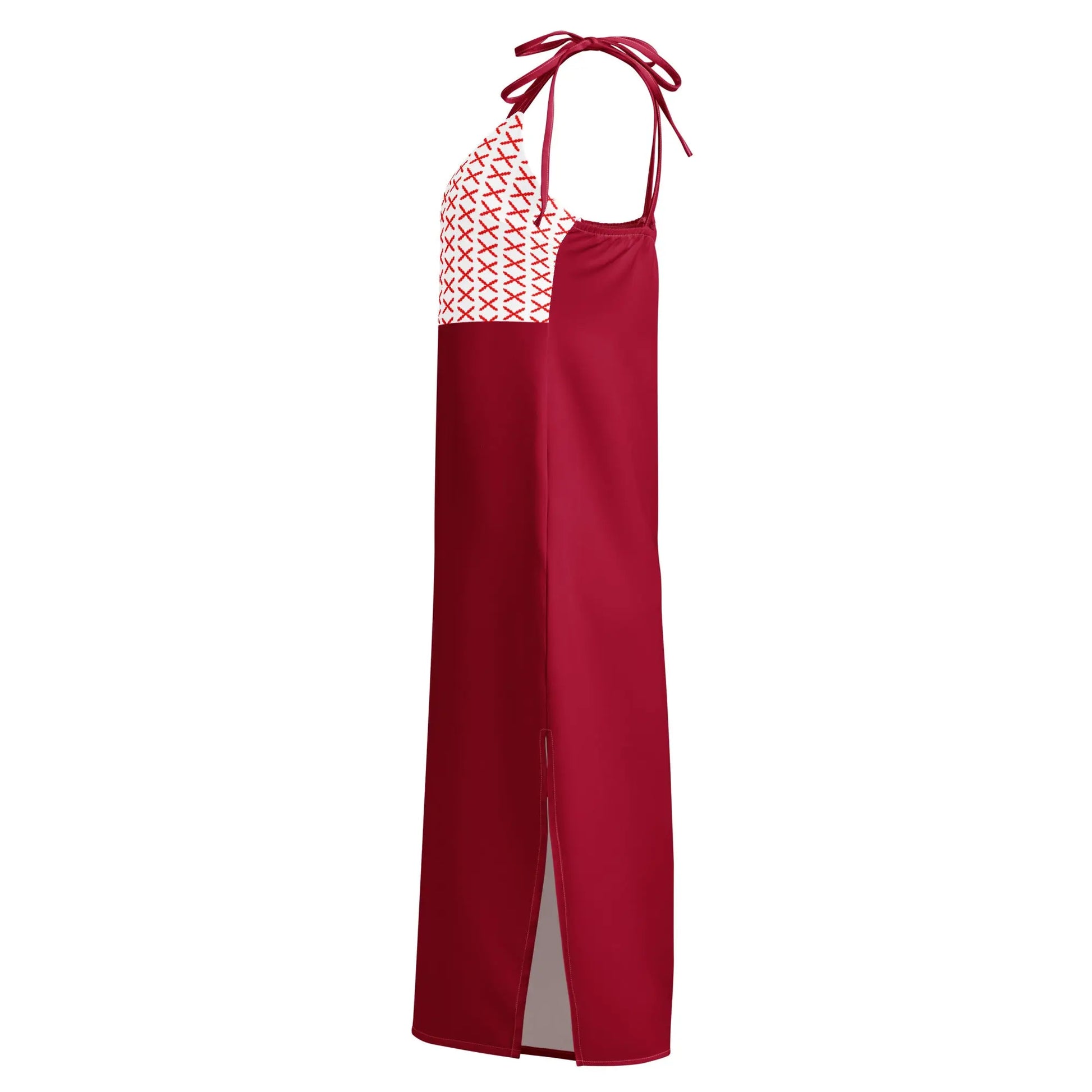 Comprar Vestido midi con tirantes ajustables Cruz de Borgoña La Flamenca de Borgoña Bandera España