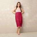 Comprar Vestido midi con tirantes ajustables Cruz de Borgoña La Flamenca de Borgoña Bandera España