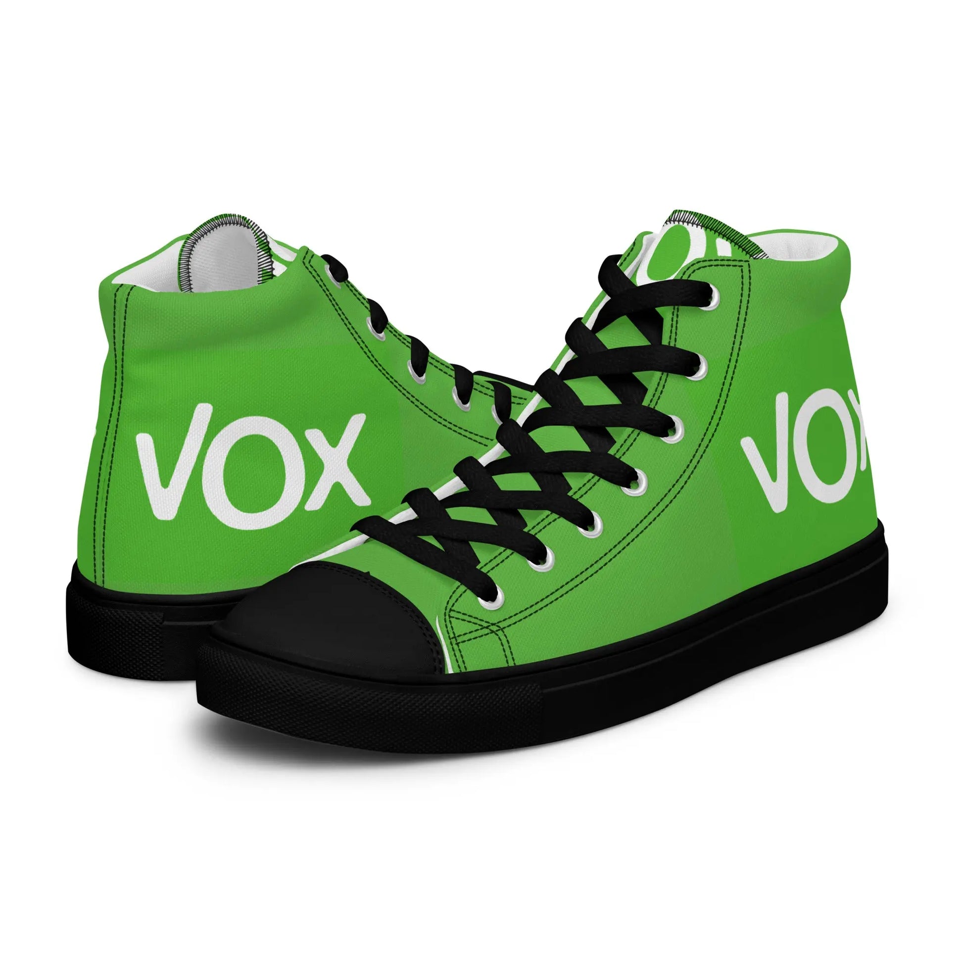 Comprar Zapatillas de lona de caña alta VOX La Flamenca de Borgoña, Bandera de España, Cruz de Borgoña, Patricia Muñoz, VOX